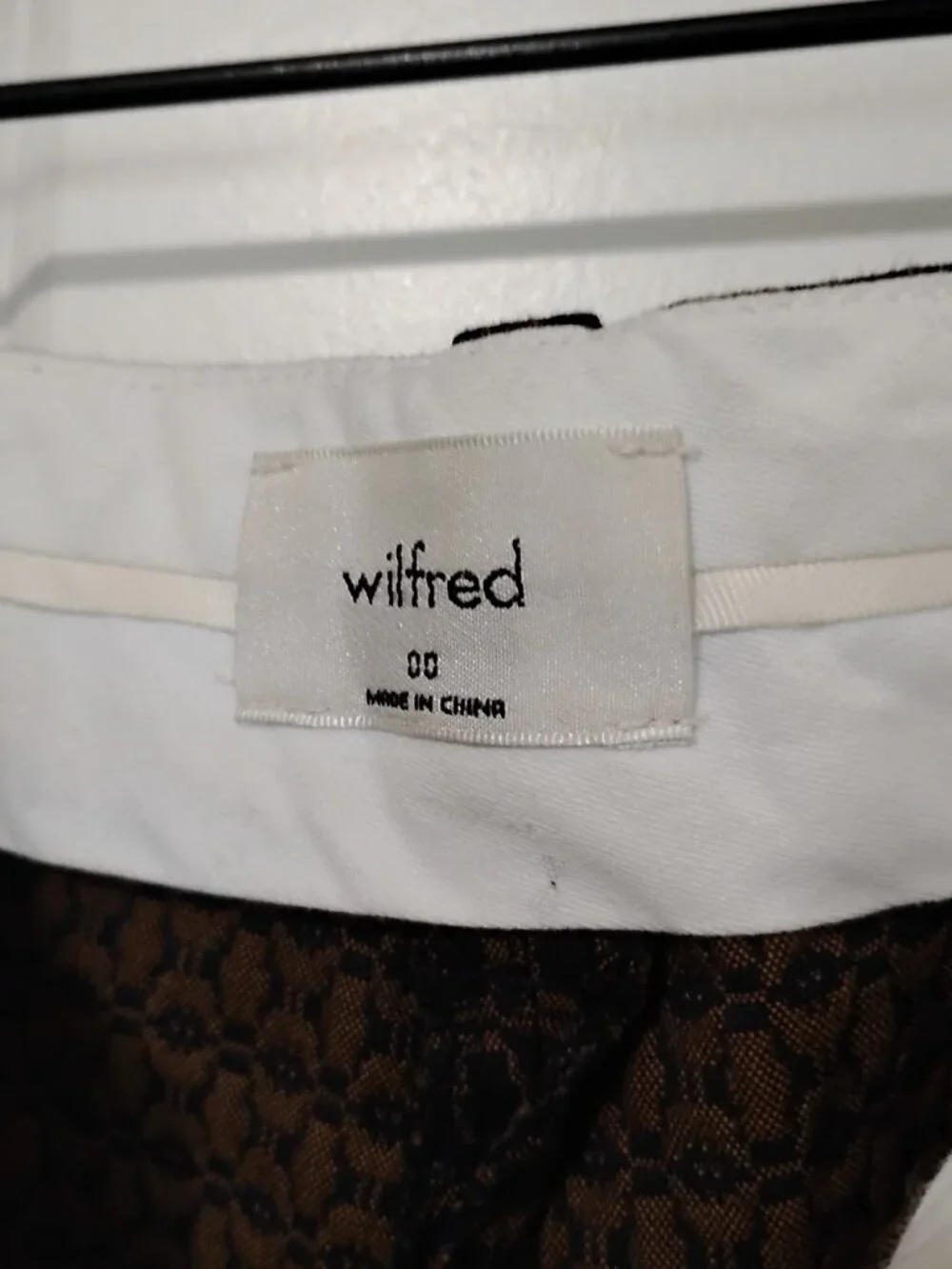 Wilfred Women’s Brown Print High Waisted Flare Leg Dress Pants Size 00